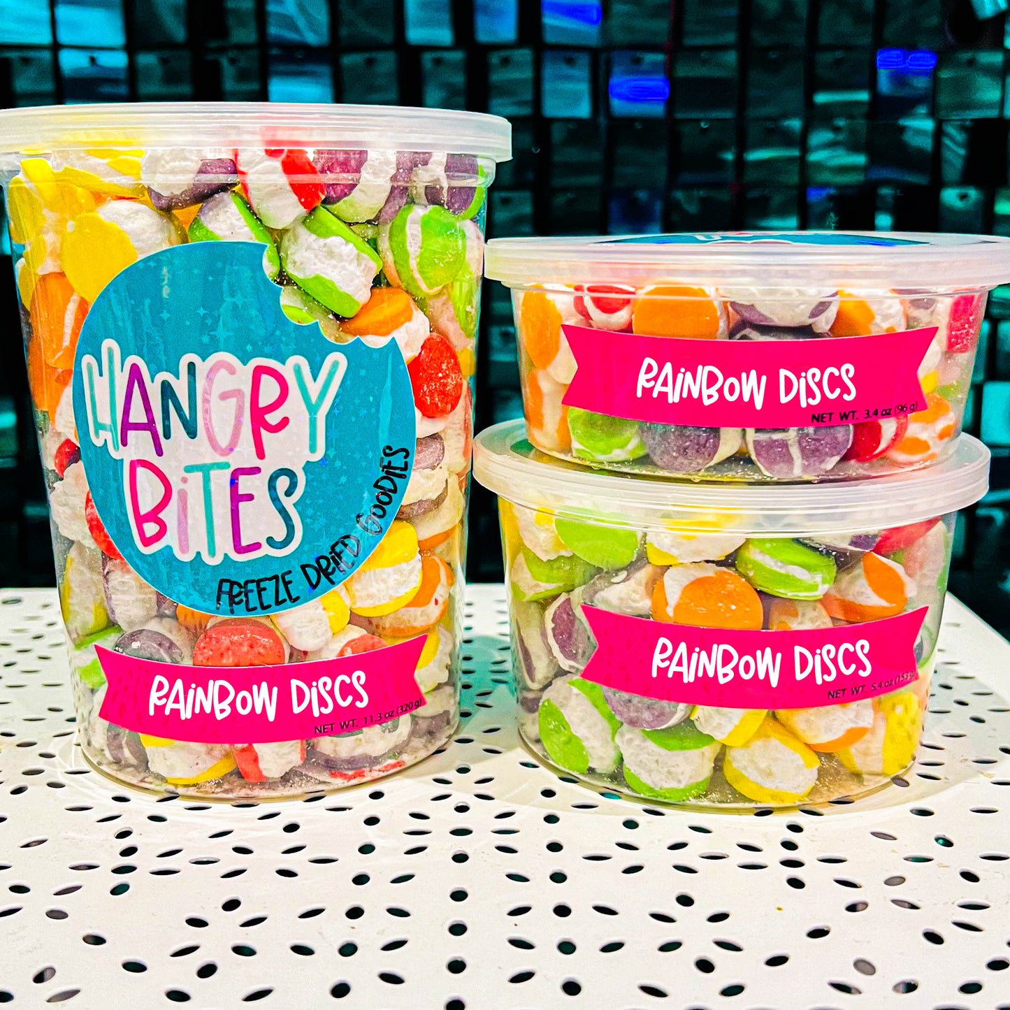 Freeze Dried Rainbow Discs